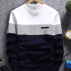 Mens Printed Cotton Blend T-Shirt – Round Neck Casual Wear Graphic Tee